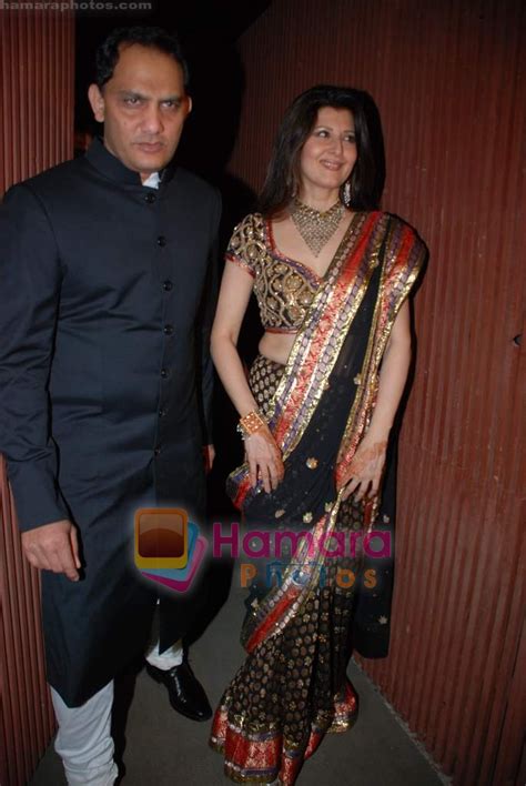 Sangeeta Bijlani Mohammed Azharuddin At Amrita Aroras Wedding Bash At