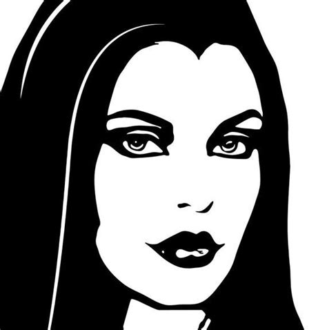 Goth Woman Svg File Goth Face Svg Gothic Face Svg Gothic Clipart Vampire Svg Cut File For