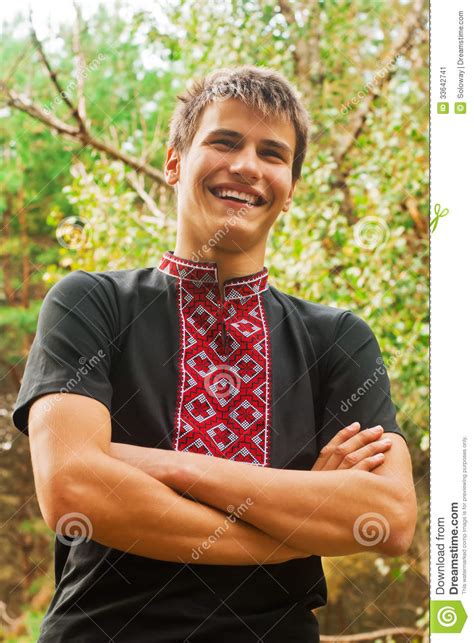 Zusammen mit dem bescheid, in dem steht, dass man nicht bestanden hat, erhält man auch eine rechtsbehelfsbelehrung. Cheerful Smile Of Ukrainian Young Man In National Vyshyvanka Stock Image - Image: 33642741