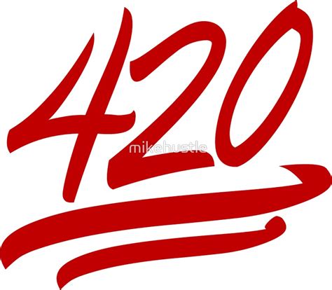 420 Emoji Sticker Stickers By Mikehustle Redbubble