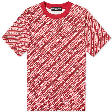 Mastermind World All Over Print Tee Red Base End Fr
