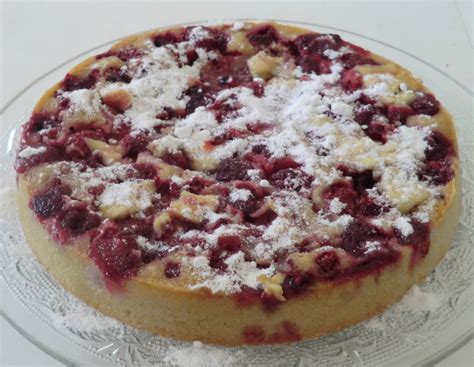 Gâteau aux framboises sans gluten et sans lactose