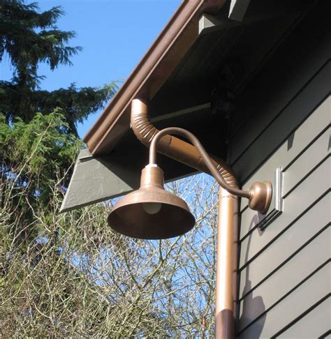 Copper Gooseneck Lighting For 1920s Craftsman Style Home Inspiration