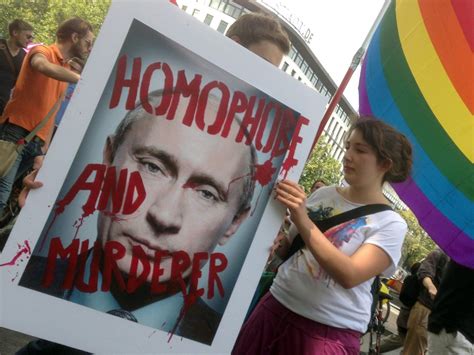 “putin Go Homo” Berlin Protestiert Gegen Schwulenhass In Russland Politik Volat