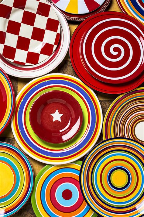 Colorful Plates Photograph By Garry Gay Fine Art America