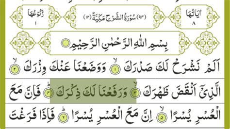 Surat Al Inshirah Best Voice Tilawat Read Online Quran Youtube