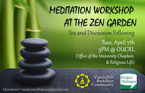 Meditation Workshop At New Zen Garden Scheduled For April 7