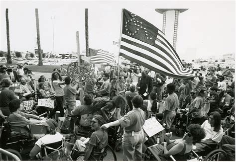The disturbing origins of cybernetics and transhumanism. ADAPT protest, Las Vegas, 1994 | EveryBody: An Artifact History of Disability in America