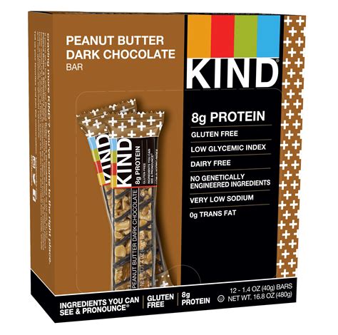 Kind Pl Bar Peanut Butter Dark Chocolate 12 Ct 14 Oz