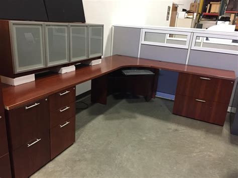 Used Office Desks Ofs L Shaped Desk Wbean Shaped Table At Furniture