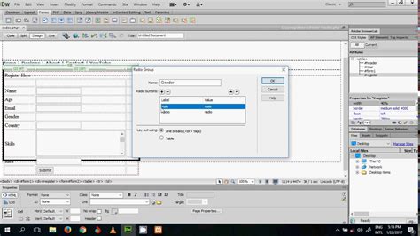In this tutorial, learn the basics of creating a website using dreamweaver cs6, including site setup, fixed and liquid columns. Design a PHP Form Adobe Dreamweaver CS6 Tutorial - YouTube