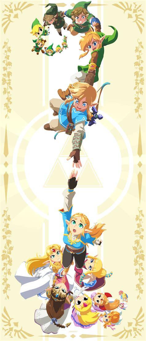 This Legend Of Zelda Art Featuring Generations Of Link And