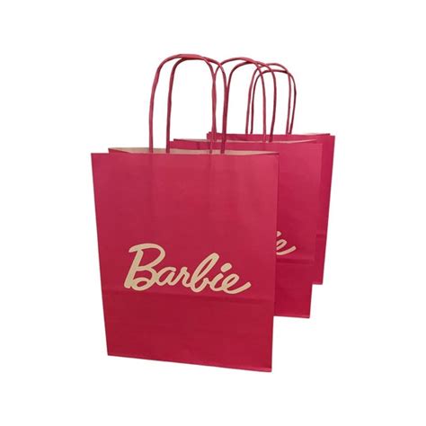Barbie Party Bags Pink Bags Barbie Birthday Barbie In The Etsy Uk
