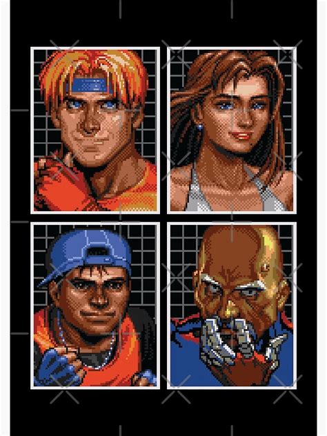 Streets Of Rage 3 Character Bio Pictures Poster By Ponchtheowl