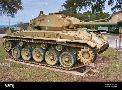 M24 Chaffee Light Tank Armor Row At Texas Military Forces Museum At
