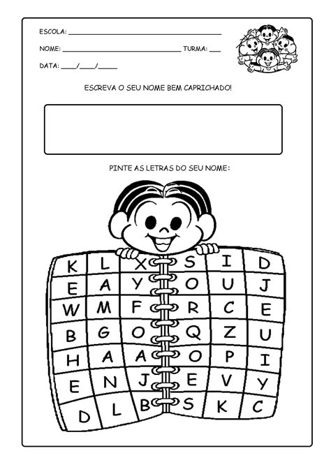 Atividades Sobre O Nome