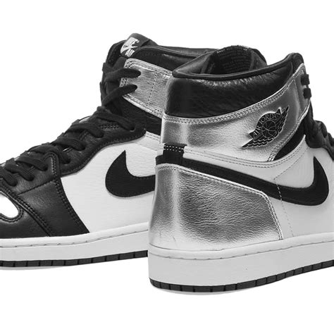 Air Jordan 1 High Og W Black Silver And White End Ca