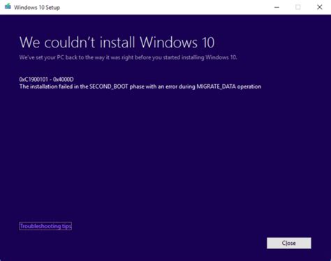 Fix Windows 10 Install Fails With Error C1900101 4000d Techcult