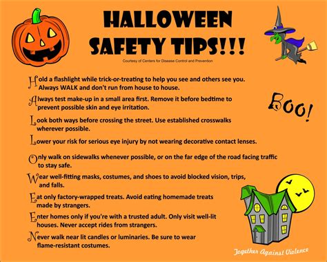 Halloween Safety Tips Together Against Violence
