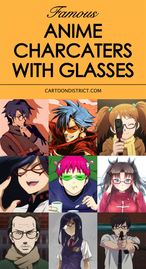 Top 25 Famous Anime Characters With Glasses Cartoondistrict