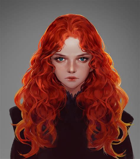 Artstation Old Project Snod Snow Redhead Art Character Design Girl Girls With Red Hair