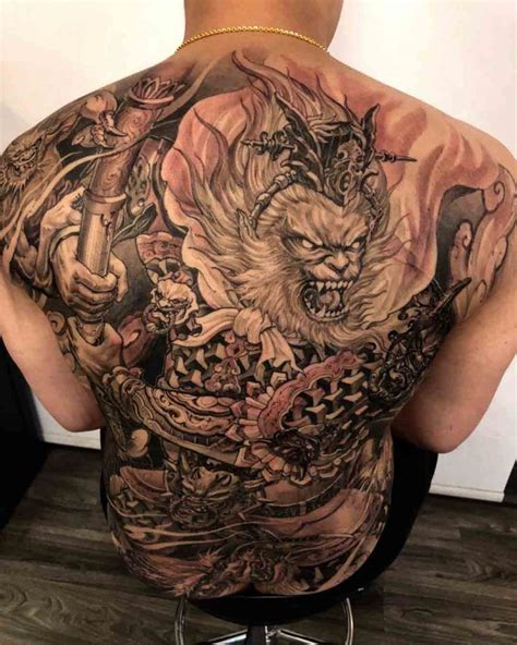 Monkey King Tattoo On Back Best Tattoo Ideas Gallery Tatuajes De