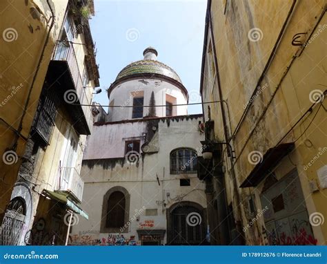 Dome Of An Ancient Church To Naples In Italy Editorial Photo Image