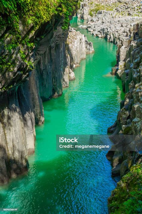 Japanese Tourism Miyazaki Takachiho Gorge Stock Photo Download Image