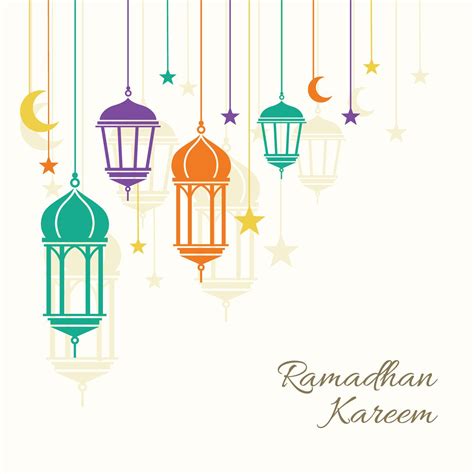 Background Desain Lampion Ramadhan Hd