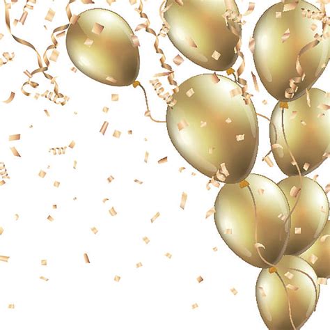Gold Balloons Clip Art Vector Images And Illustrations Istock