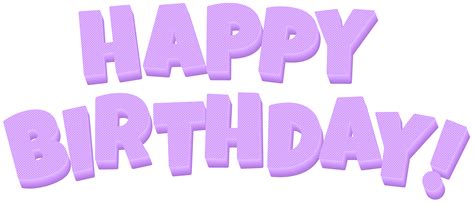 If you are looking for that some special way from this time onwards give preference for free happy birthday text art text art to stand out from the crowd. Happy Birthday Purple Text PNG Clip Art Image | Gallery ...