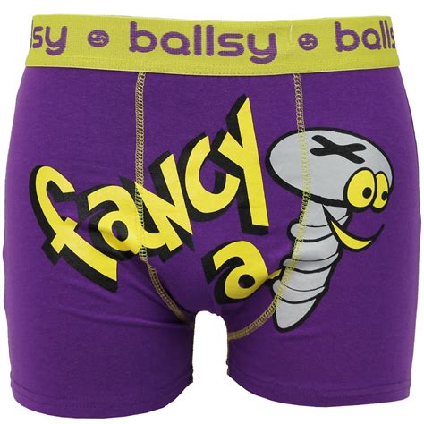 Mens Novelty Boxer Shorts Trunks Funny Rude Underwear By Ballsy Ebay
