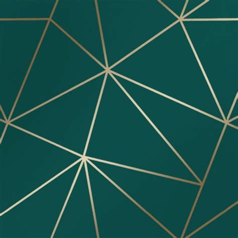 I Love Zara Shimmer Metallic Geometric Emerald Red And Gold Geometric