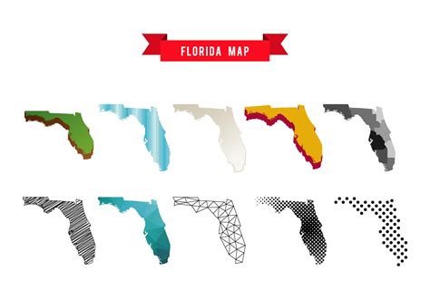 Florida Map Vectors 159221 Vector Art At Vecteezy