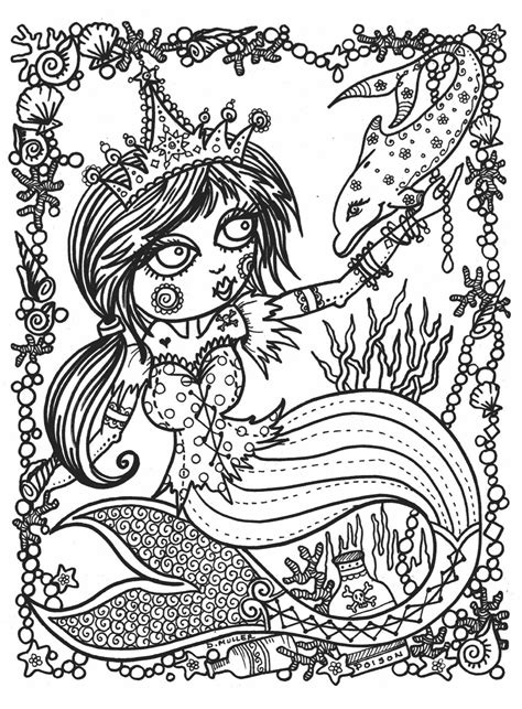 Robot Check Mermaid Coloring Book Mermaid Coloring Mermaid Coloring