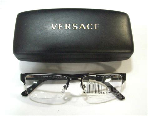 Versace Ve1184 Mens Black Designer Eyeglasses Ebay