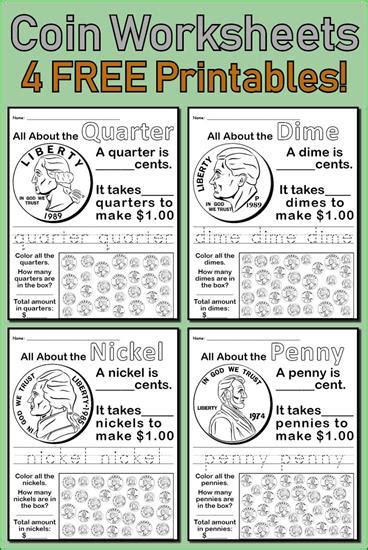 Easily print a free wants and needs worksheet directly from your browser. 4 FREE Printable Coin Worksheets - Homeschool Giveaways