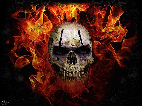 🔥 50 Wallpapers Skulls With Flames Wallpapersafari