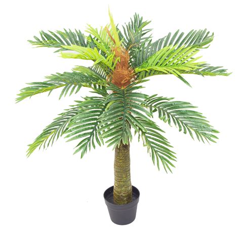 90cm 3ft Deluxe Artificial Plant Two Tone Palm Tree Potted Leaf