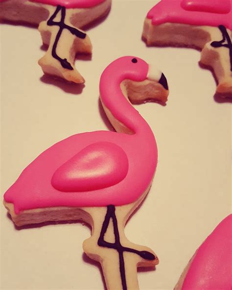 Pink Flamingo Sugar Cookies Cookie Cake Decorations Cake Decorating Tasty Pastry Pink