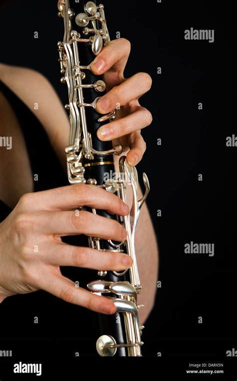 Playing On Clarinet Stock Photo Alamy