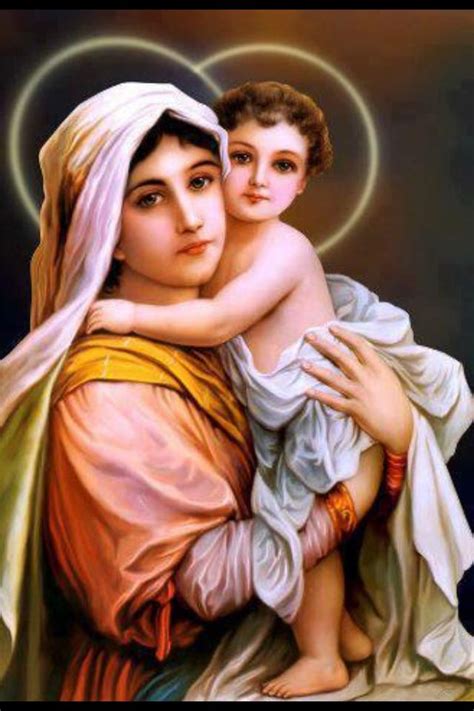 Our Blessed Mother Mary And Baby Jes S Blessed Mother Mary Mother