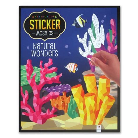 Jual Ivb Buku Mewarnai Dengan Kaleidoscope Stickers Mosaics Neon Nature