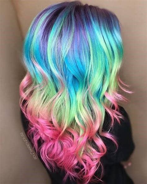 24 Wonderful Rainbow Hair Color Ideas Rainbow Hair