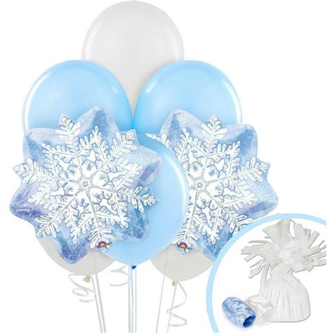 Snowflake Winter Wonderland Balloon Bouquet