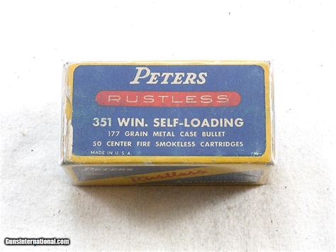 Peters Cartridge Co 351 Winchester Self Loading