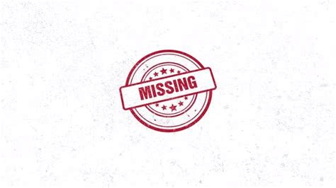 Missing Rubber Stamp Stock Video Envato Elements