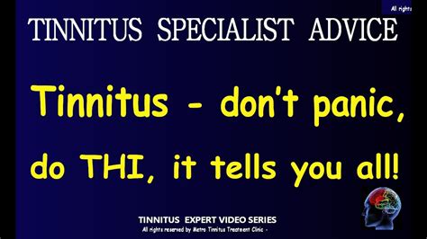 Why Tinnitus Handicap Inventory Scale Must Be Used What Is It And Why