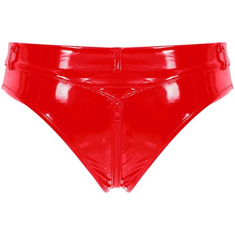 Women Shiny Metallic Low Rise Brief Booty Shorts Micro Panties Lingerie Underwea Ebay