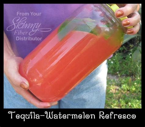 Tequila Watermelon Refresco Great For A Picnic Yummy Drinks Healthy